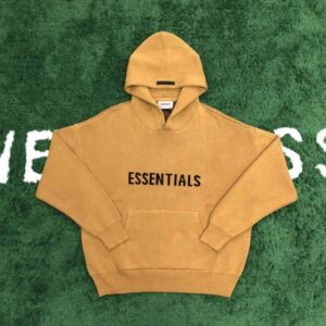 essentials knit hoodie