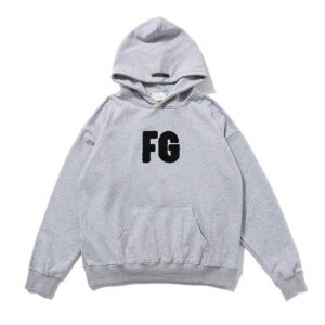 fear of god essentials hoodie Grey